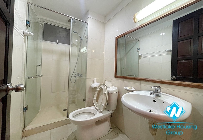 Fully furnished 3 bedroom apartment for rent on high floor, large balcony with a lot of facilities around the area